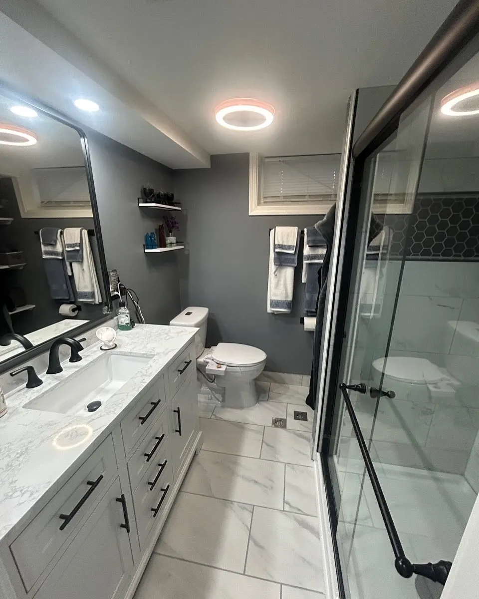 Freshly cleaned bathroom
